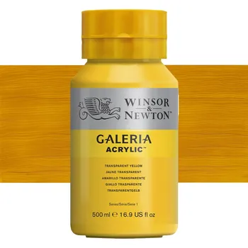 Vodová barva Akrylová barva Winsor & Newton 500ml - Transparent Yellow