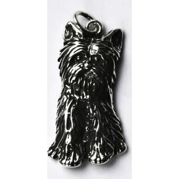 Přívěsek Stříbrný přívěsek jorkšírský teriér - P209 (Stříbrný přívěsek pes , jorkšír)