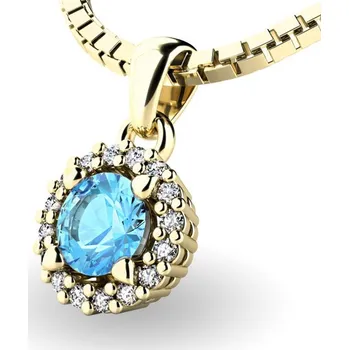 Oblečení a móda Dámský přívěsek přírodní diamant 0.50 ct G/SI 10927-ZL-TPZ délka řetízku 42 cm