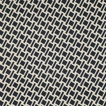 Úplet SCUBA VELVET béžový, černé čtverce a obdelníky, š.155