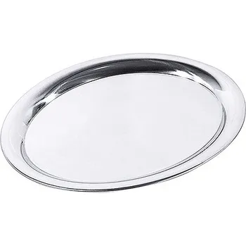 Tác z leštěné nerezové oceli, oválný 230x175x11 mm | CONTACTO, 65/230