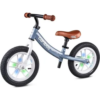 Odrážedlo Cariboo Dětské odrážedlo Cariboo LEDventure, modro-hnědé