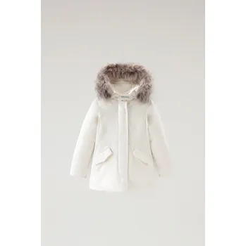 BUNDA WOOLRICH ARCTIC RACCOON PARKA MILKY CREAM