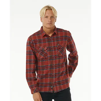 Pánská košile Košile Rip Curl GRIFFIN FLANNEL SHIRT Red velikost S