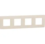 Schneider Electric NU200844 Unica Studio - Krycí rámeček čtyřnásobný, Béžový