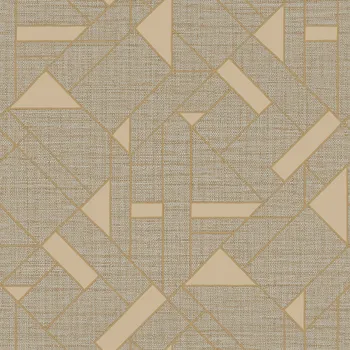 Tapeta Luxusní šedo-hnědá geometrická vliesová tapeta na zeď, Z18946, Trussardi 7, Zambaiti Parati, velikost 0,7 x 10,05 m
