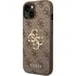 Pouzdro na mobilní telefon Guess PU 4G Metal Logo pro Apple iPhone 14 hnědé