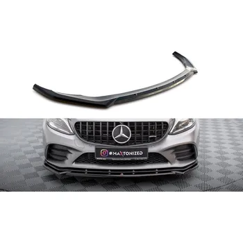 Nárazník Spojler pod nárazník lipa V.2 Mercedes-AMG C43 Coupe C205 Facelift černý lesklý plast