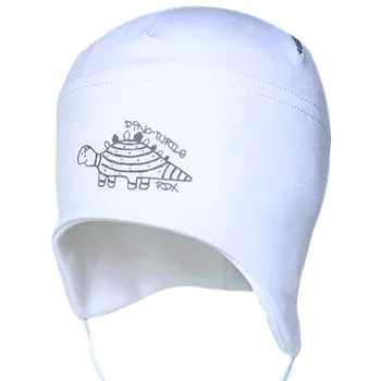 Kojenecká čepice RDX Kojenecká zavazovací čepice Želva Bílá Vel. 1