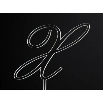 Jedlá dekorace na dort Písmeno na dort - X - čiré