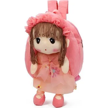 Dětský batoh Plyšový 3D batoh pro holčičky - Růžová