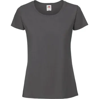 Chlapecké tričko Iconic 195 Ringspun Premium Premium Fruit of the Loom Graphite Women's T-shirt Fruit of the Loom šedá 2469967