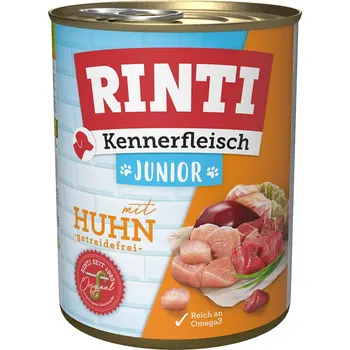 Krmivo pro psa Rinti Kennerfleisch JUNIOR s kuřecím 24x800g