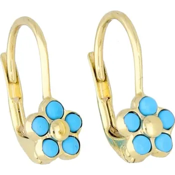 Náušnice Goldstore Dívčí náušnice pomněnky Váha: 1.30 g