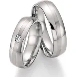 Snubní prsteny titan přírodní diamant 0.045 ct briliantem SP-20110