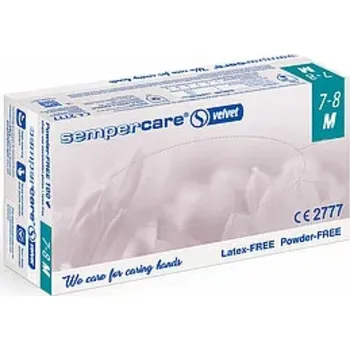 Vyšetřovací rukavice Sempermed Rukavice Sempercare Nitrile Velvet 200ks velikost: M