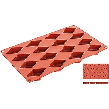 Plech na pečení Silikonová forma na pečení, formičky o rozměru 65x35 mm | CONTACTO, 6650/065