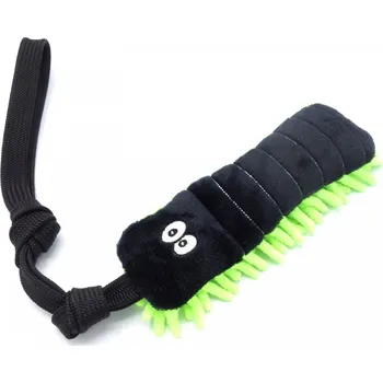 Hračka pro psa Přetahovadlo pro psa – 100nožka malá, černá a zelená