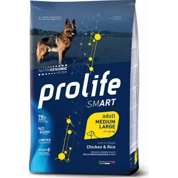 Krmivo pro psa Prolife Dog sada 2 balení - 2 x 12 kg Smart Adult Medium/Large Chicken & Rice