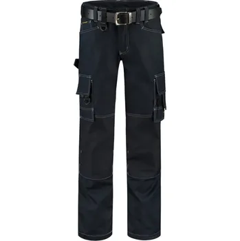 montérky TRICORP Kalhoty Cordura Canvas Work Pants T61, do pasu, unisex MAL-T61T252 52 Modrá námořní