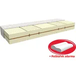 Matrace LATEX BIO TREND potah nebělená bavlna 90x200x16cm - vyrobeno v Česku