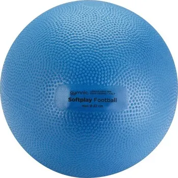 Fotbalový míč Ledraplastic S.p.A. - Gymnic Míč Softplay Fotbal 22 cm - modrý