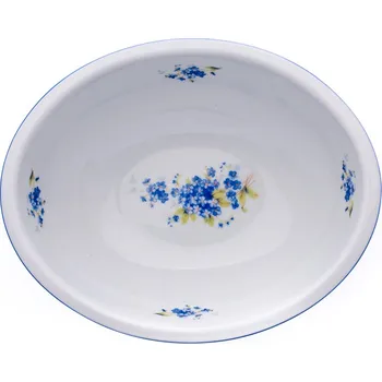 Český porcelán, a.s., Dubí Mísa zapékací oválná střední, 23 x 18,5 cm, pomněnky, porcelán