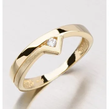 Oblečení a móda Dámský prsten žluté zlato 585 zirkon DZ1565ZL velikost 54