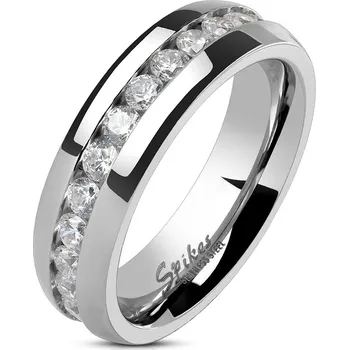 Prsten Prsten z chirurgické oceli se zirkony