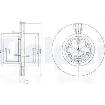 Brzdový kotouč Brzdový kotouč DELPHI BG3972