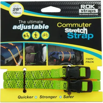 Upínací popruh Popruhogumicuk RokStraps Commuter - 720 mm zelená reflexní