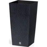 PROSPERPLAST Květináč - RATO SQUARE Rozměr: 20x20 cm, Barva: antracit