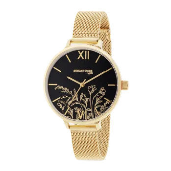 Módní doplněk SUNDAY ROSE Dámské luxusní designové hodinky SUNDAY ROSE Dark Fall SUN-S31