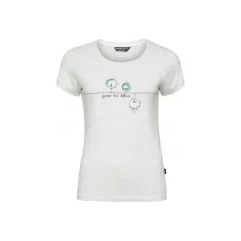 Dámské oblečení Chillaz Saile Same But Different light grey melange 36; Šedá triko + DÁREK DLE VÝBĚRU!