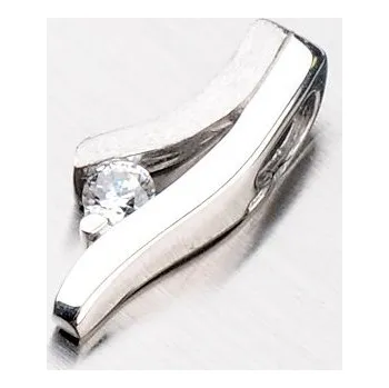 Přívěsek Dámský přívěsek bílé zlato 585 zirkon DZ1730B-ZIR