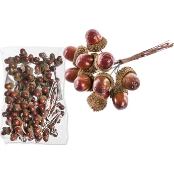 Hnědý žalud zápich svazek 10 ks (137307 001 ART18950 žaludy zápich)