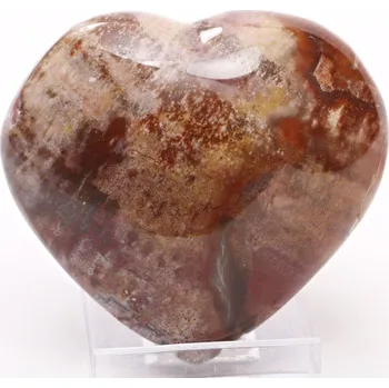 Drahý kámen Magieprirody.cz Srdce Zkamenělé dřevo 79x66 mm 205 g přírodní kámen #K1092