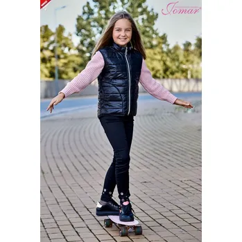 Dívčí vesta Dívčí podzimní vesta černá 838