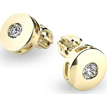 Náušnice Dámské náušnice žluté zlato 585/1000 přírodní diamant 0.110 ct G/SI 10911-NS-ZL-DIA
