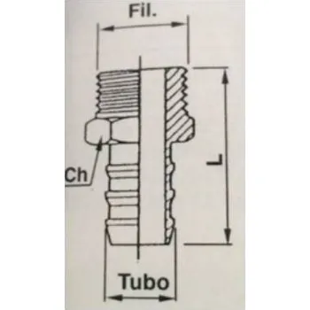 Příslušenství ke kompresoru A.M.A. S.P.A. přímá koncovka 3/8"-3/8"