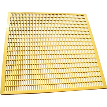 H. Holtermann Mateří mřížka - žlutý litý plast - 500x500 mm