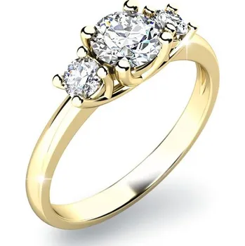 Prsten Zásnubní prsten žluté zlato 585/1000 přírodní diamant 0.60 ct G/SI ZP-10803D-ZL velikost 45