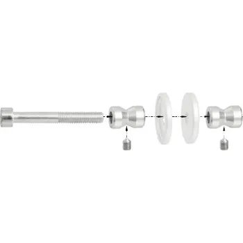 Nábytkové kování WA - Spojovací materiál WA/A-S pár SKLO Bílá (RAL 9016)