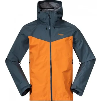 Pánská softshellová bunda Bergans of Norway Pánská nepromokavá bunda Bergans Skar Light - Cloudberry Yellow/Orion Blue Velikost: 2XL