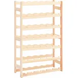 Stojan na víno na 42 lahví borové dřevo