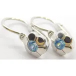 Klenoty Budín Dětské zlaté náušnice z bílého zlata s modrými topazy 585/1,15gr 1180927 (Klenoty Budín Dětské zlaté náušnice z bílého zlata s modrými topazy 585/1,15gr 1180927)