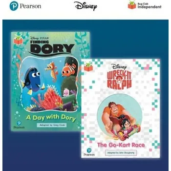 Cizí jazyk Pearson Bug Club Disney Year 2 Pack B, including Orange and Purple band readers; Finding Dory: A Day with Dory, Wreck-It Ralph: The Go-Kart Race - Knapman, Timothy