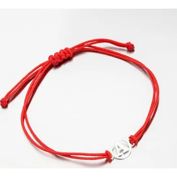 Náramek Náramek žluté zlato 585 provázku s písmenem LT14-008B-A délka 18 cm