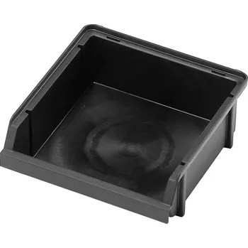 Úložný box raaco 109277 skladový box , 2-80, (š x v x h) 125 x 50 x 133 mm, černá, 1 ks