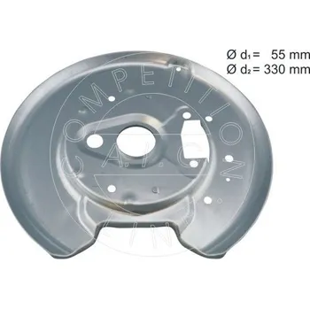 Brzdový kotouč Ochranný plech proti rozstřikování, brzdový kotouč A.I.C. 57611